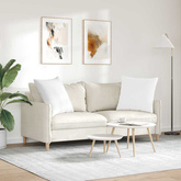 Poduszki na sofę 2 pcs Biały 80 x 80 cm tkanina