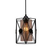 Livian lampa wisząca czarny 1X60W klosz bursztynowy 31-09562