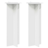 Stojak na rośliny 2 pcs Biały wysoki połysk ?40 x 100 cm
