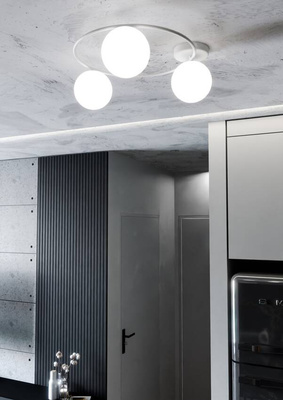 Lampa sufitowa  SOPRA 3 WH OPAL