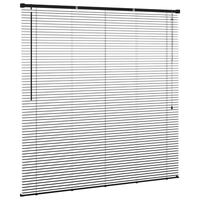 Żaluzja wenecka Czarny 150 x 140 cm 25 mm PVC