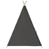 Szary namiot dziecięcy tipi, z torbą, peach skin, 120x120x150cm