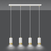 Lampa wisząca  FUMIKO 4 WH/GOLD