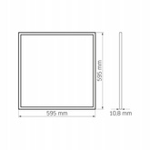 Panel Led - świecąca ramka 40W 4000K