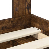 Ramka łóżka Dąb wędzony 150 x 200 cm Lite drewno sosnowe