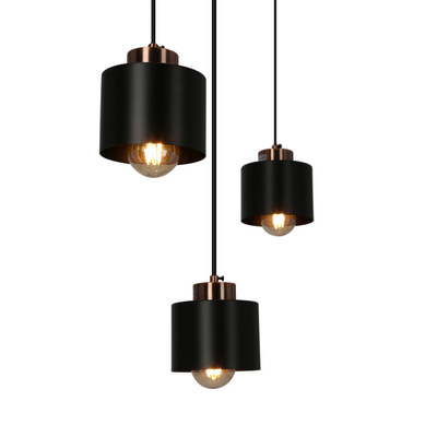 Lampa wisząca czarna 3xE27 Olena 33-79022