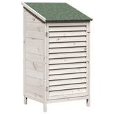 Shed ogrodowy Biały 59 x 56 x 113,5 cm Drewno Świerkowe
