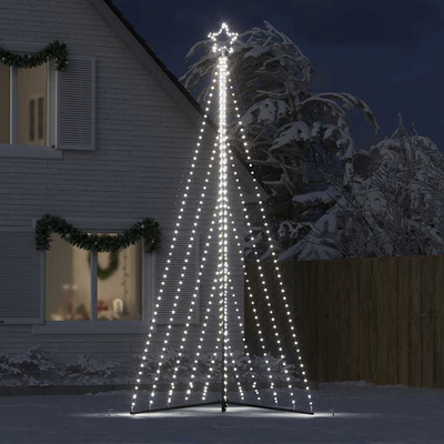 Choinka LED 570 LED Zimna biel 399 cm