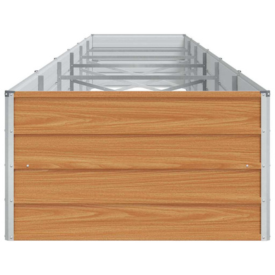 Podniesiona rabata ogrodowa Jasny Brąz 600 x 80 x 45 cm