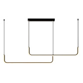 Lampa Wisząca Abigali Nikon 36W nowoczesna czarna