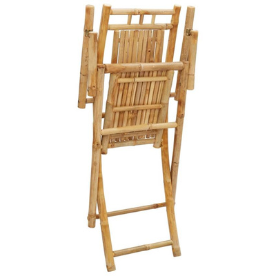 vidaXL Składane krzesła ogrodowe, 8 szt., 53x66x99 cm, bambusowe