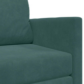 Sofa Bed Ciemna zieleń 124 x 71 x 78 cm Aksamit