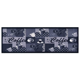 vidaXL Kuchenny dywanik podłogowy Coffee, niebieski, 60x300 cm