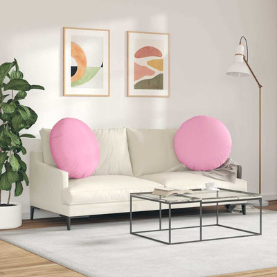 Poduszki na siedziska 2 pcs Różowy ?60 x 21 cm tkanina