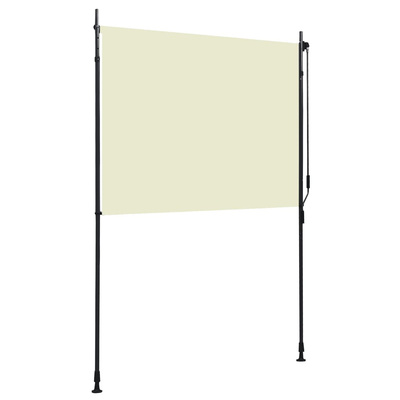 vidaXL Roleta zewnętrzna, 150x270 cm, kremowa