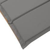 Leżak z poduszką 2 pcs Szary Lite Drewno Akacji