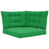 Poduszka do sofy na zewnątrz 3 pcs Zielony Poliester