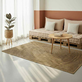 Dywany pokojowe Czarny 200 x 200 cm Juta