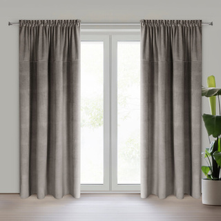 Zasłona Milo popielata 140x300