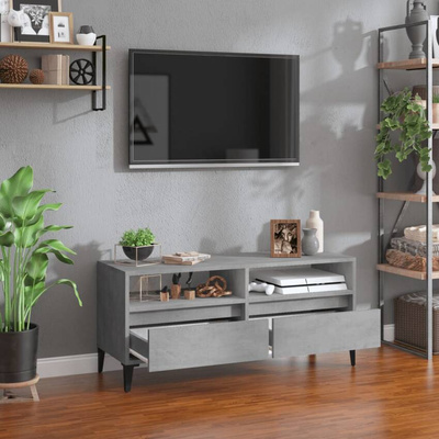 vidaXL Szafka pod TV, szarość betonu, 100x34,5x44,5 cm wariant 5