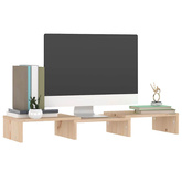 Podstawka na monitor, 60x24x10,5 cm, lite drewno sosnowe
