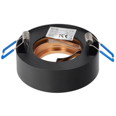 Punktowa oprawa sufitowa wpuszczana SKAND MINI 1 Black Gold IP20 okrągła biała EDO777547 EDO Solutions