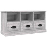 vidaXL Szafka pod TV, szary dąb sonoma, 100x35x50 cm