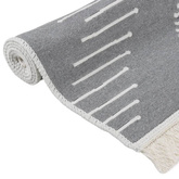 vidaXL Dywanik, ciemnoszary, 160x230 cm, bawełniany