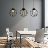 Lampa wisząca AJAX 3 BLACK/GOLD