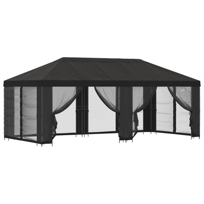 Altana z bokami 6 x 3 m antracytowy Poliester i Stal 190