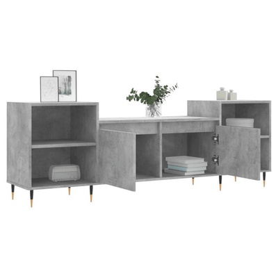 Szafka pod TV, szarość betonu, 160x35x55 cm vidaXL