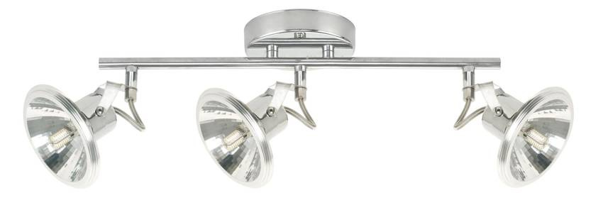 Lampa sufitowa Moon listwa reflektor regulowana 3-punktowa do kuchni metalowa