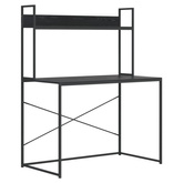 vidaXL Biurko na komputer, czarne 110x60x138cm materiał drewnopochodny