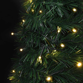 Choinka with LED String Lights Zielony 150 x 150 cm PVC