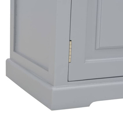 vidaXL Szafka pod TV, szara, 90x30x40 cm, drewniana