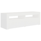 Szafka pod TV z oświetleniem LED, biała, 120x35x40 cm vidaXL