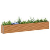 Podniesiona rabata ogrodowa 485 x 50 x 68 cm Stal Galwanizowana