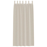 Firany Voile z zasłonami 2 pcs piaskowy 225 x 140 cm Poliester