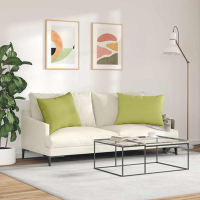 Poduszki na sofę 2 pcs Jasnozielony 70 x 50 cm tkanina