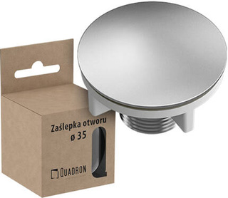 do otworu pod baterię/dozownik STAL SZCZOTKOWANA ? 44 mm Zaślepka