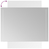 Lustro łazienkowe z LED, 50x70 cm