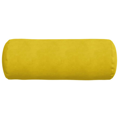 Poduszki Wałkowe 2 pcs Żółty ? 25 x 70 cm Tkanina sztruksowa