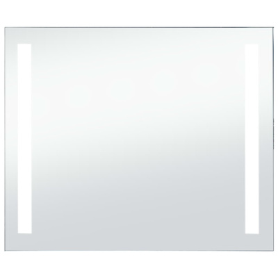 vidaXL Ścienne lustro łazienkowe z LED, 80 x 60 cm