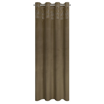 Zasłona Liza jasnobrązowa 140x250