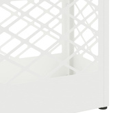 Stojak na Parasol Deszczowy Biały 28 x 12 x 41 cm Stal