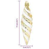 Świąteczna kula w spiralnym kształcie 40 pcs złoty