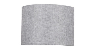 Abażur szary okrągły tkanina/PCV E27 Boho Polo 77-35837