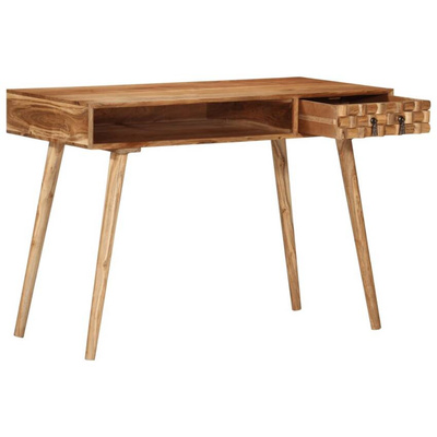 vidaXL Biurko, 115 x 50 x 76 cm, lite drewno akacjowe