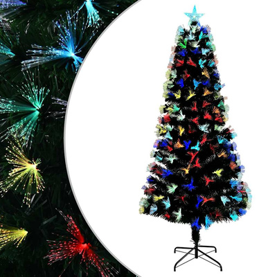 Sztuczna choinka z 250 diodami LED Zielony 210 cm PVC