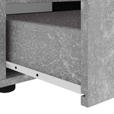Szafka RTV "VISNES" Betonowa Szara 100x40x38 cm Drewno klejone